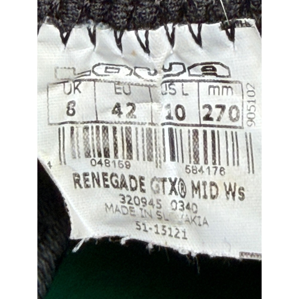 Lowa Renegade GTX Mid Ws Hiking Boots Red Gore-Tex Vibram Womens 10 320945 - Picture 2 of 10